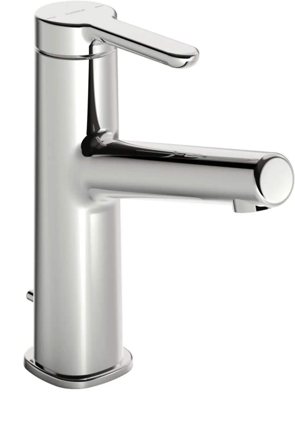 Einhebelmischer für Waschtisch in Chrom-Optik von HANSA. Schneller Zugang zum Wasser durch die seitliche Bedienung. Standardauslauf mit integrierter Zugstangenablaufgarnitur.